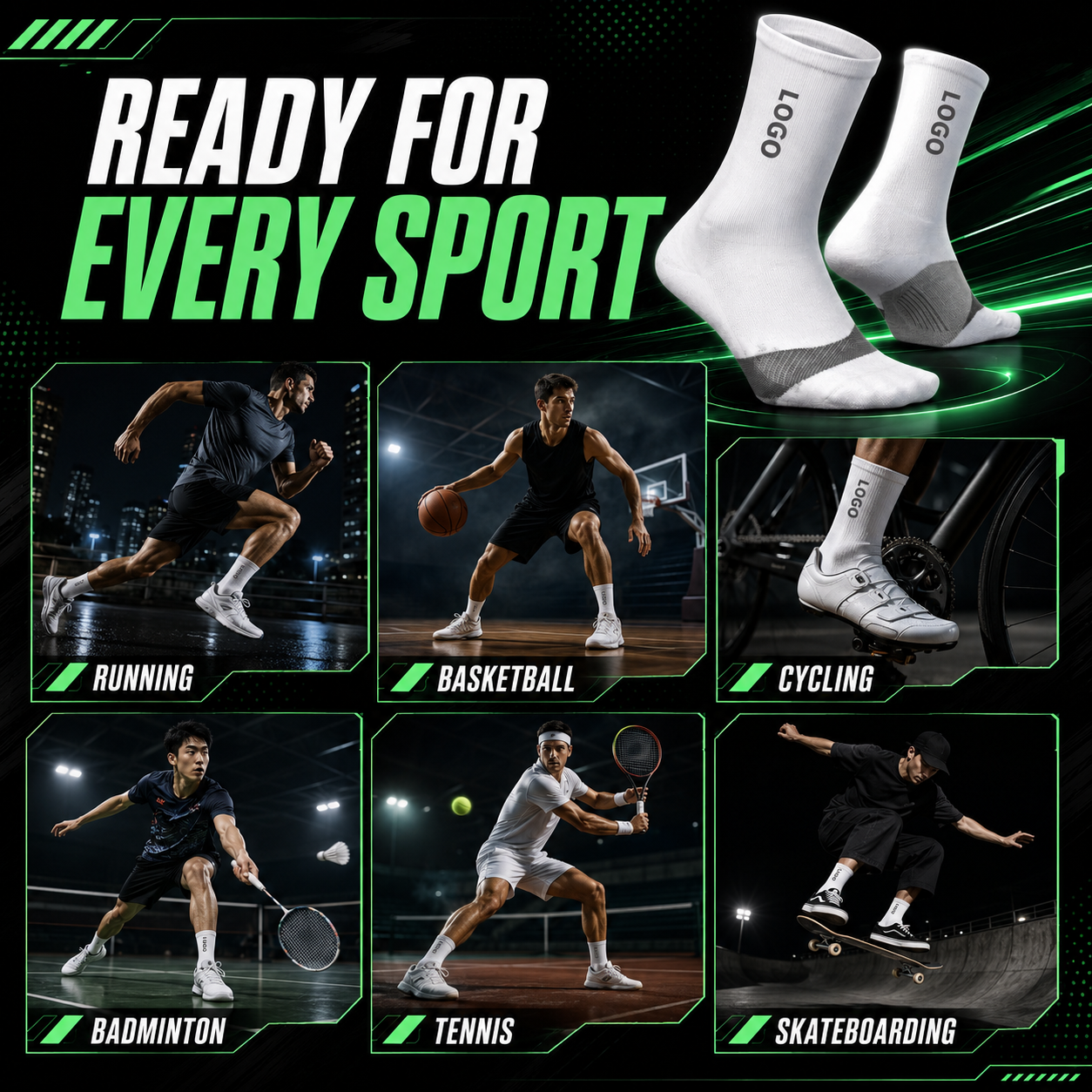Sports Set SP-A10 运动白色 跑步骑行